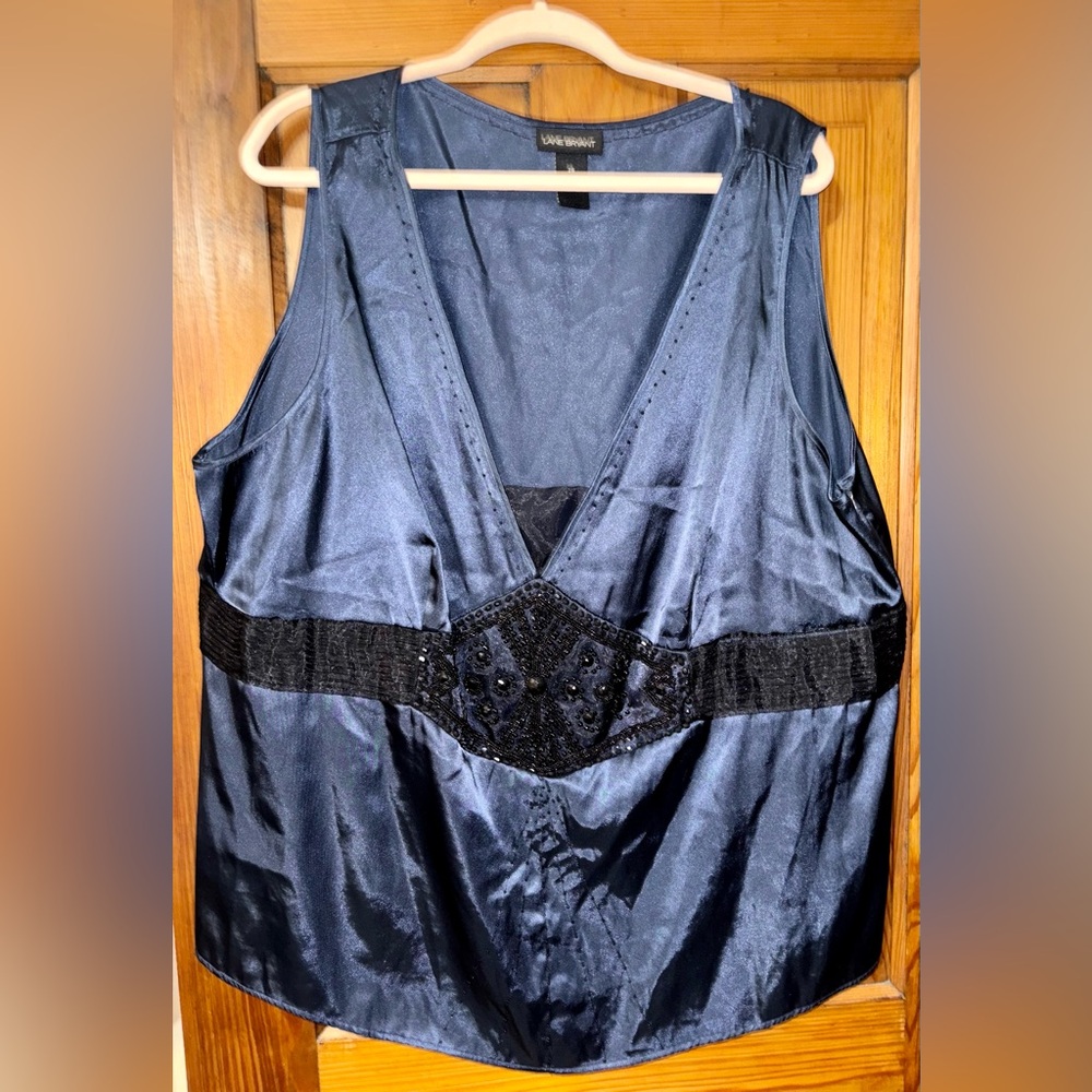 Lane Bryant beaded cami blouse